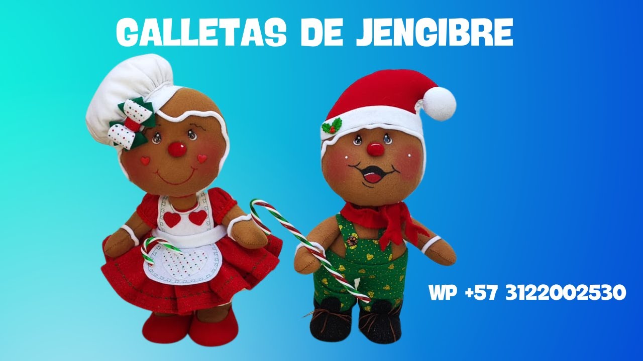 COMO HACER UNA MUÑECA  DE JENGIBRE
