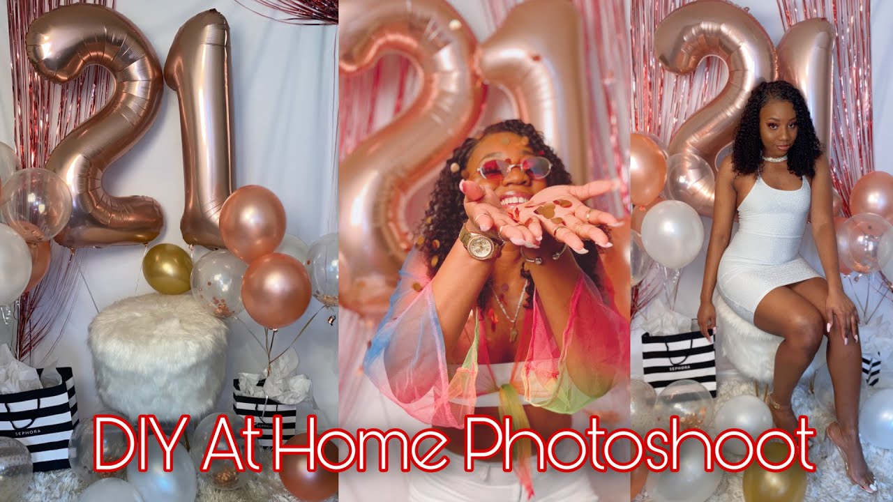 DIY Cheap Quarantine Birthday Photoshoot | Living Room + IPhone 11