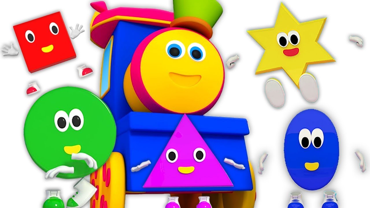 lima bentuk kecil | belajar bentuk | bentuk lagu untuk anak-anak | Kids Rhymes | Five Little Shapes