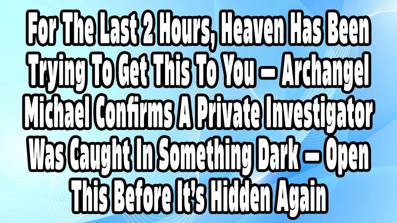 🛑 GOD SAYS;- HEAVEN TRIED FOR 2 HOURS TO SEND THIS, IT IS URGENT... | GOD'S MESSAGE FOR YOU TODAY