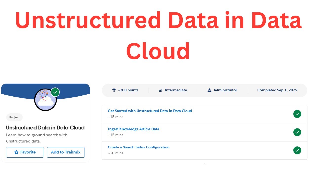Unstructured Data in Data Cloud | Create a Search Index Configuration #agentforce #salesforce
