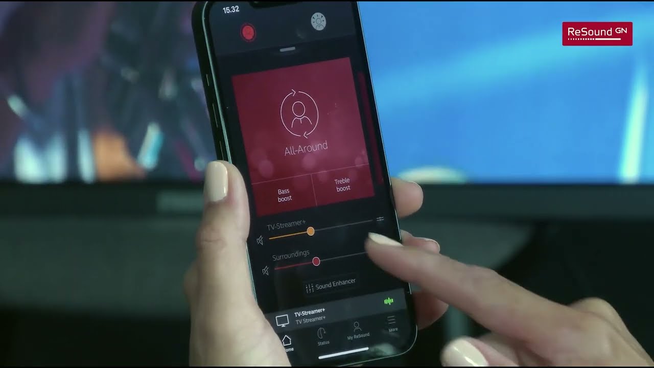 How to control the ReSound TV-Streamer+ from ReSound Smart 3D app