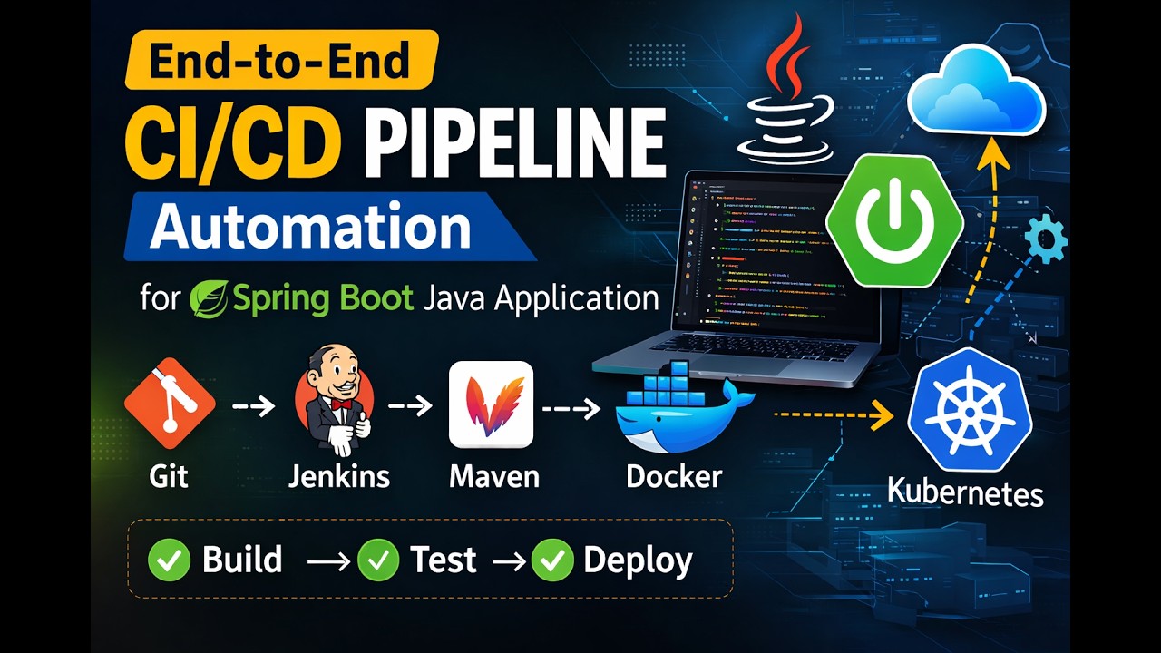 End-to-End CI/CD Pipeline Automation for Spring Boot Application Using Jenkins, Docker, and K8s