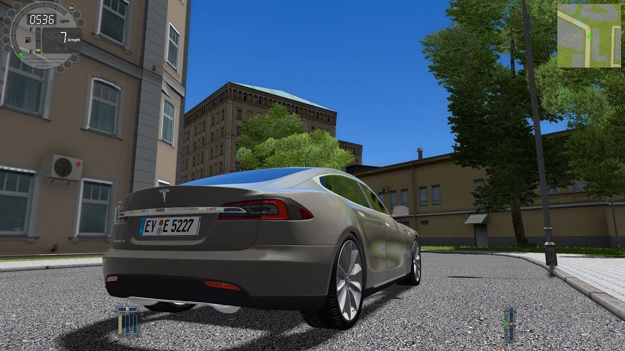 City Car Driving 1.5.6 Tesla Model S TrackIR 4 Pro [1080P]