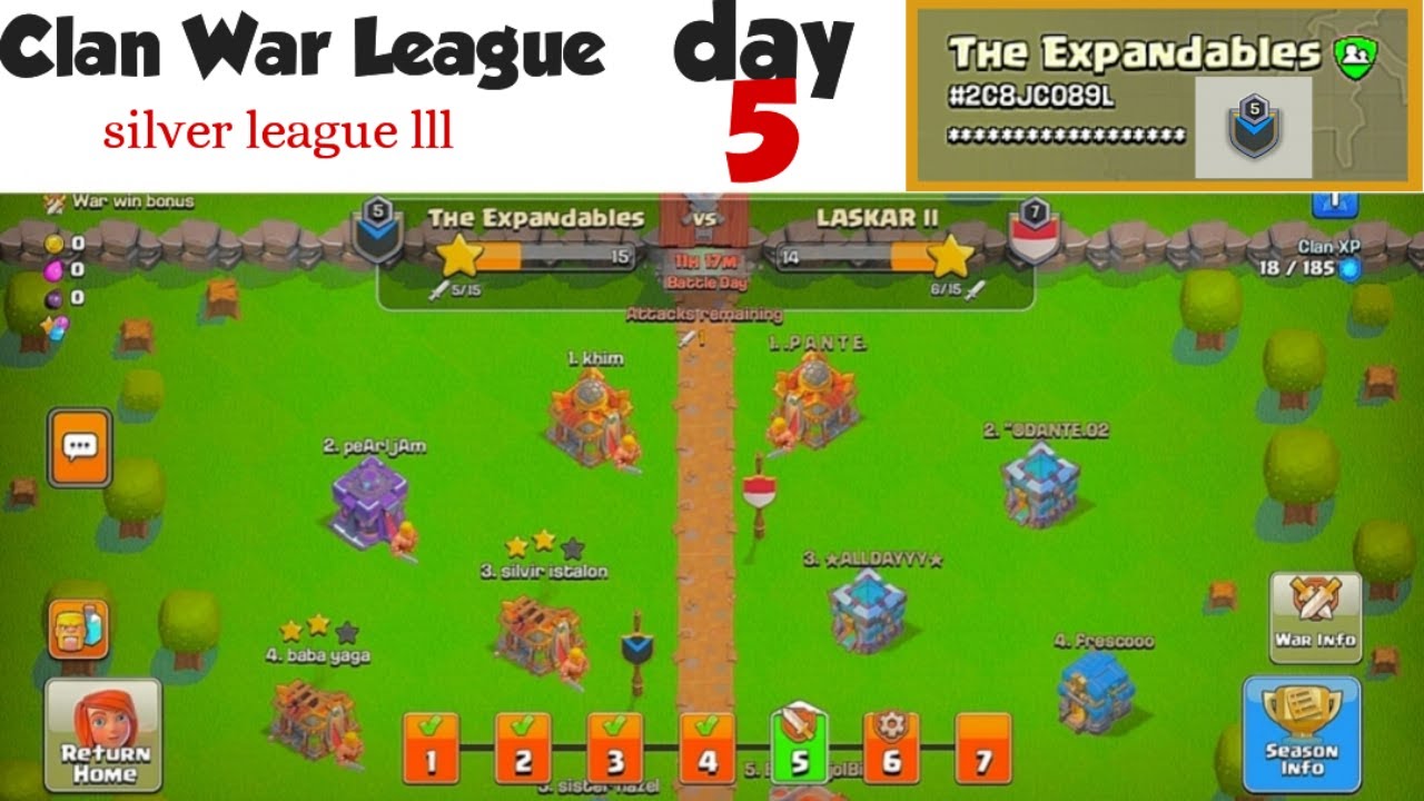 clan war league day5