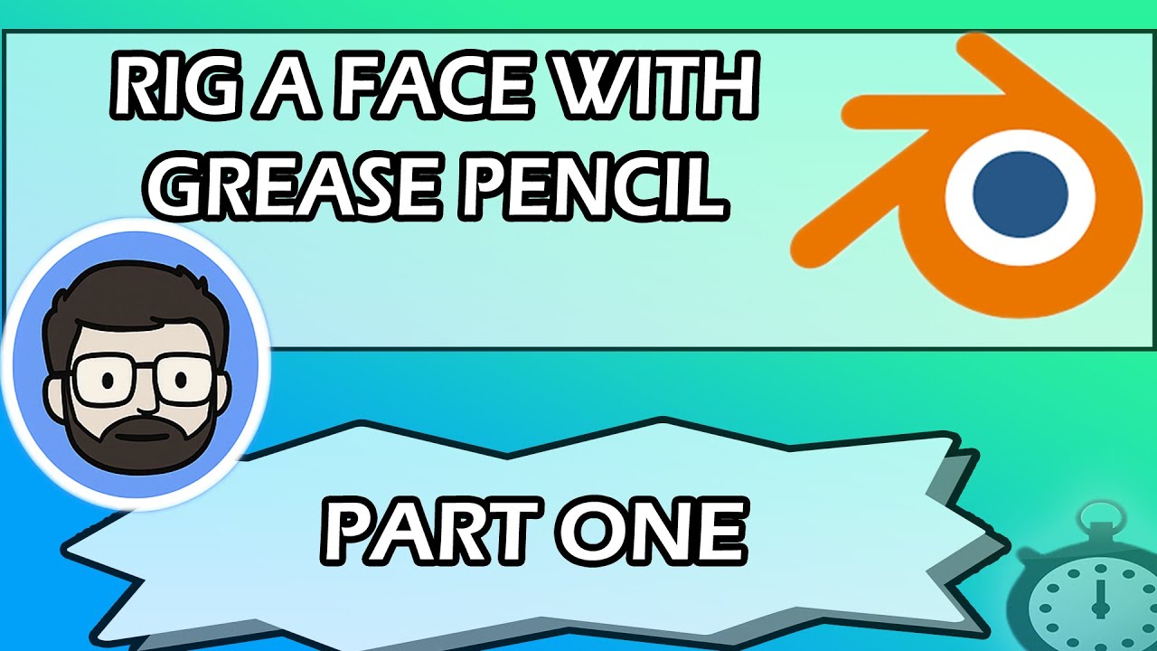 Rig a Face with Blender Grease Pencil in 2D
