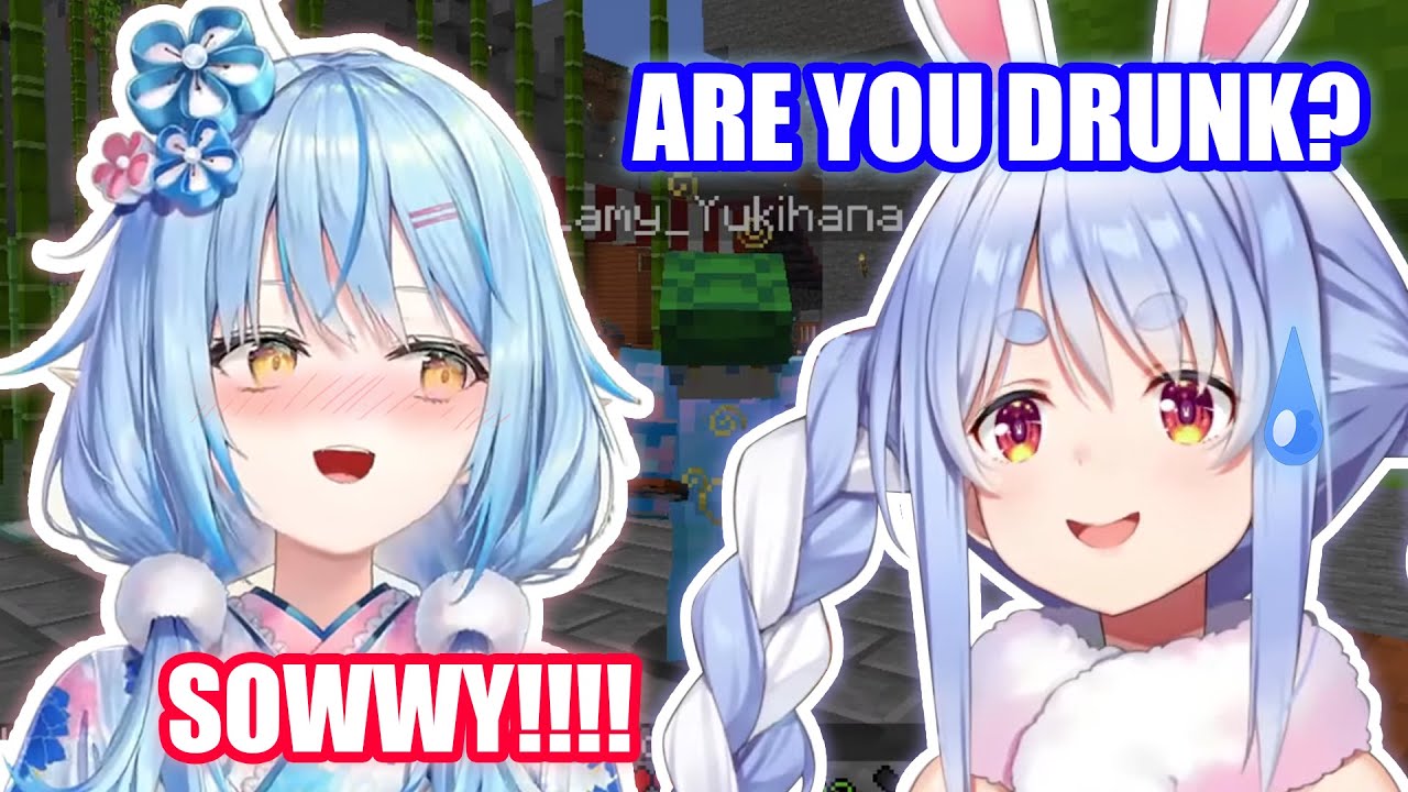 That Moment when Pekora Met Drunk Lamy 【Hololive English Sub】