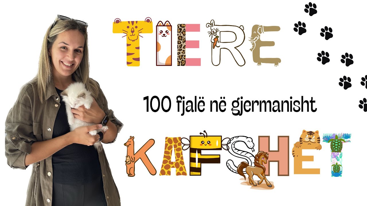 100 fjalë në gjermanisht: Kafshët - die Tiere