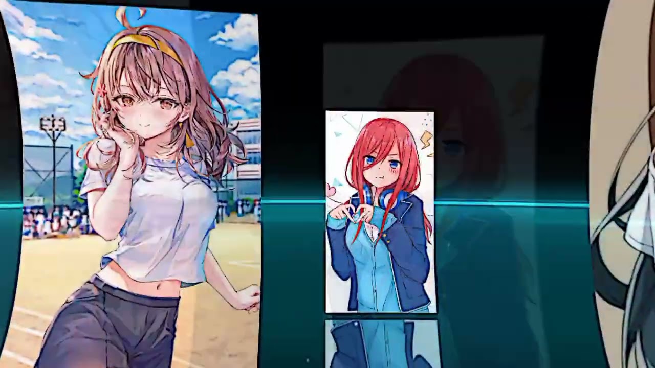 JJ anime colleb 3d,nama&sup2; karakter anime,nakano miku,maria mikhailovna,ayano kimishima ,renoko,mahiru