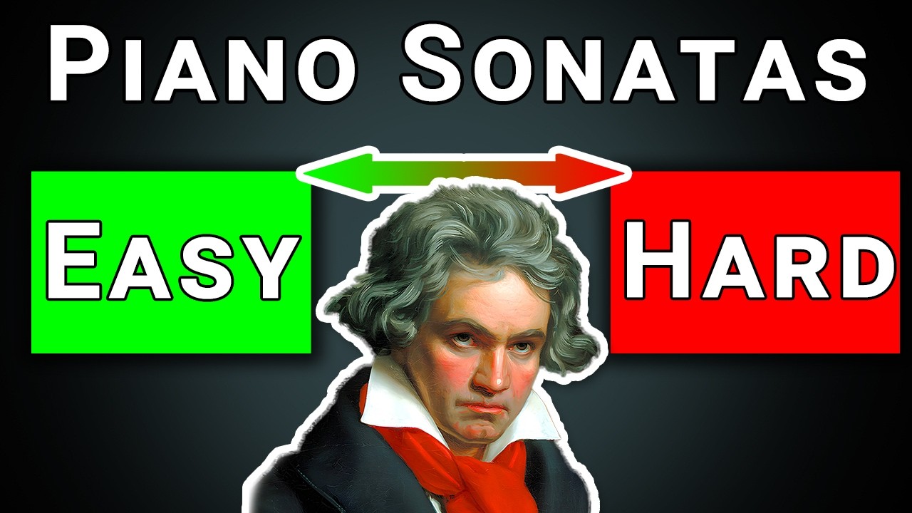 RANKING all Beethoven sonatas from HARDEST to easiest