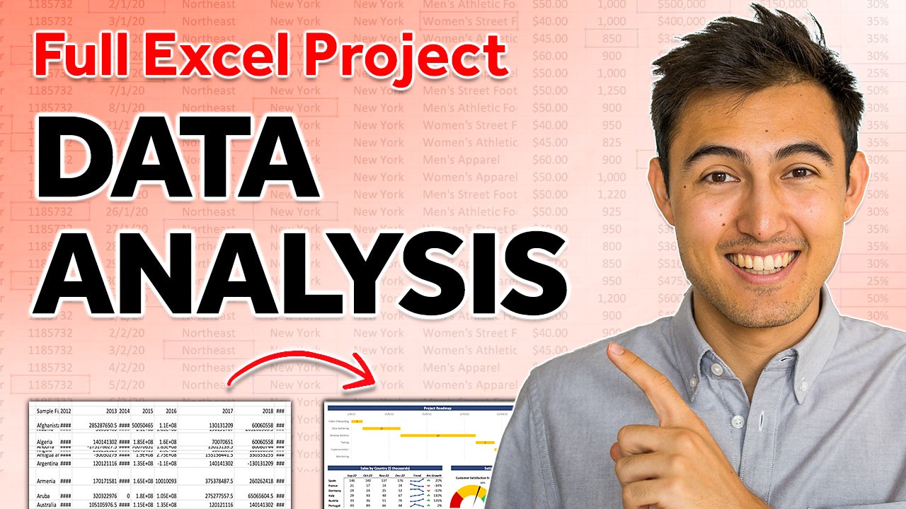 Проект анализа данных в Excel (3-этапная структура)