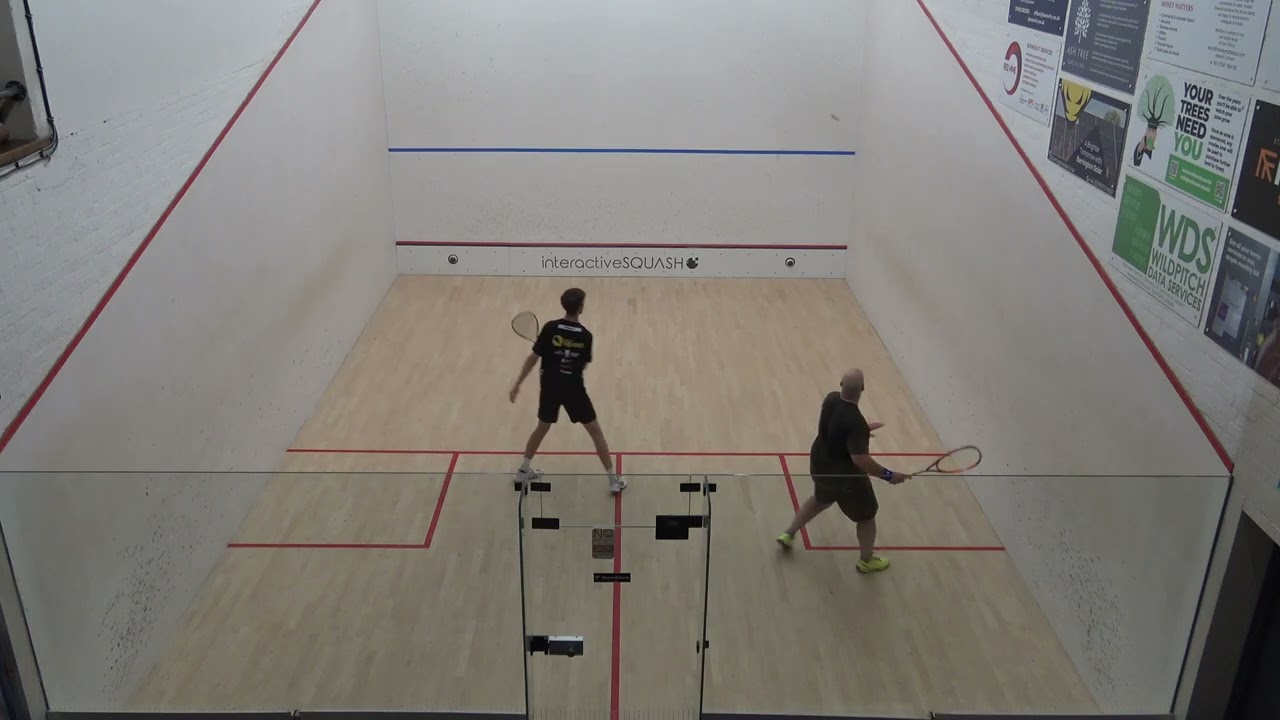 Norfolk Squash Closed Mens A Will Henden v Matt Bolt game 1
