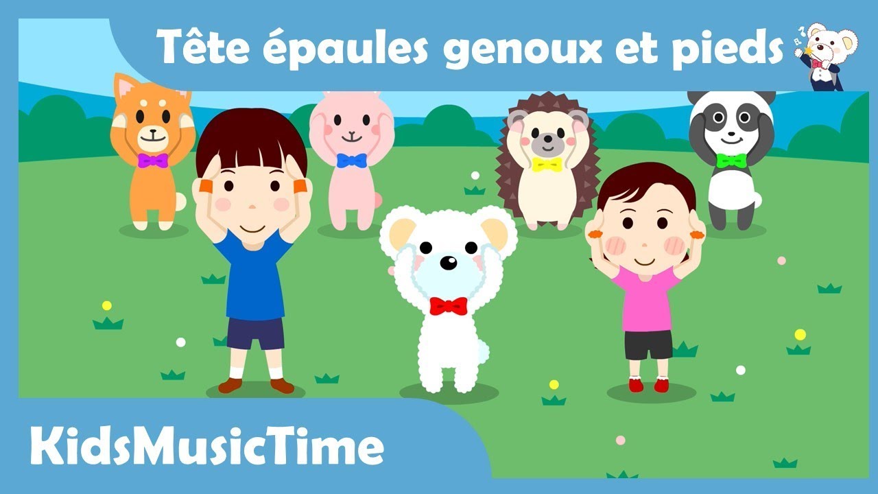 Tête épaules genoux et pieds - Comptines pour bébé - KidsMusicTime