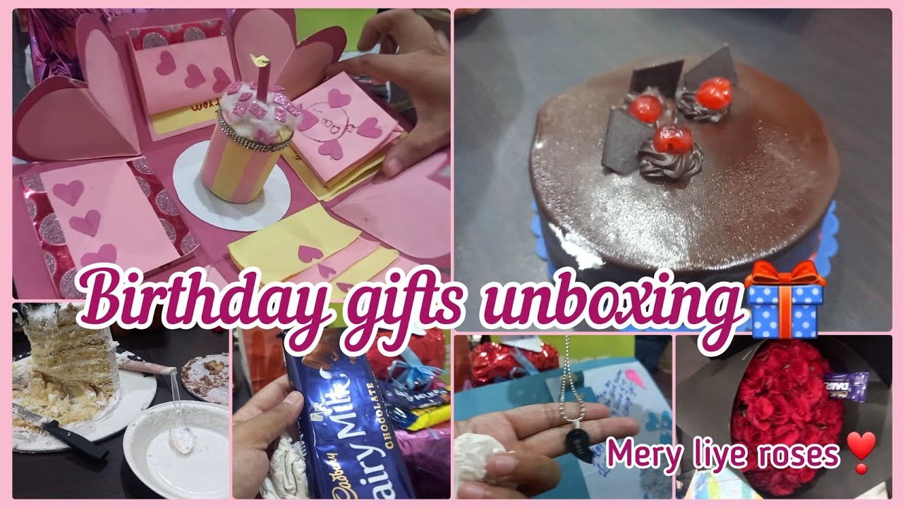 Birtday Giftd unboxig vlog|| Gifts unboxing ||yummy birthday cakes| Asmara's diary