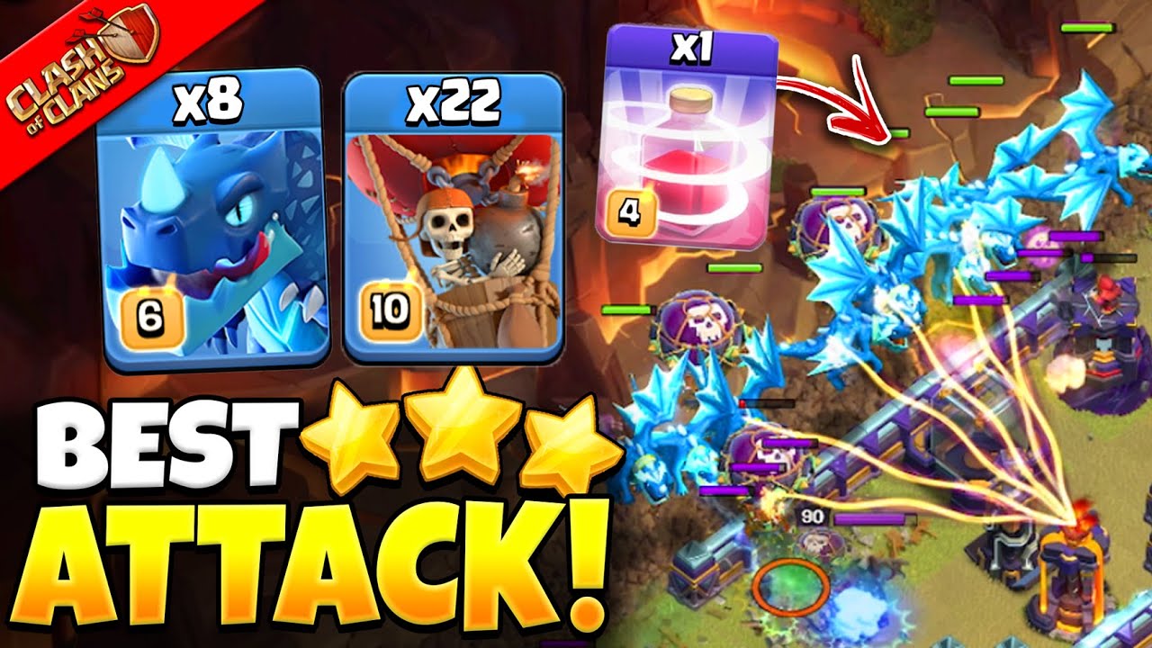 NEW Electro Dragon Attack Th15 Guide - Best Th15 Attack Strategy in Clash of Clans