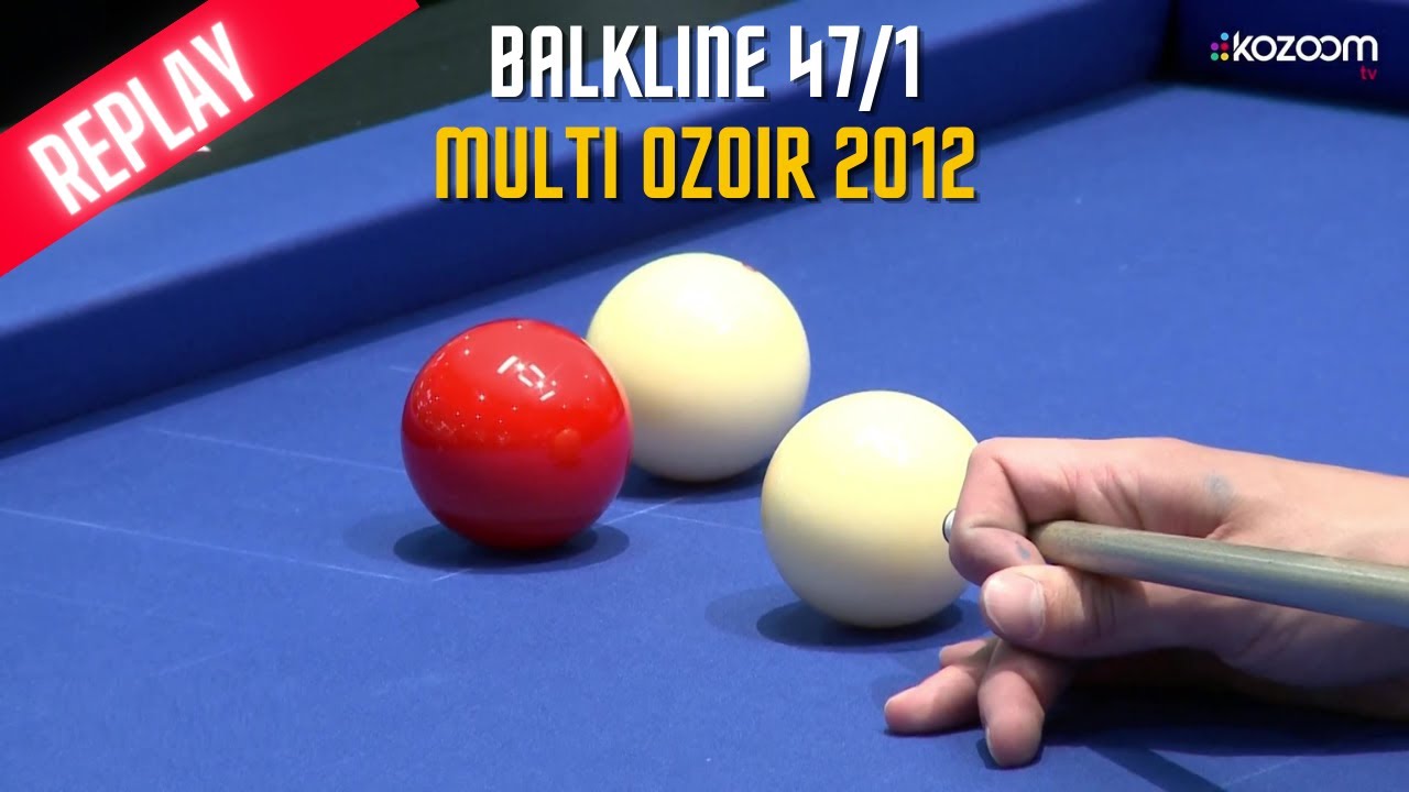 Balkline 47/1 - Multi Ozoir 2012 - Semi Final Pierre SOUMAGNE (FR) vs Olivier CAREAUX (FR)