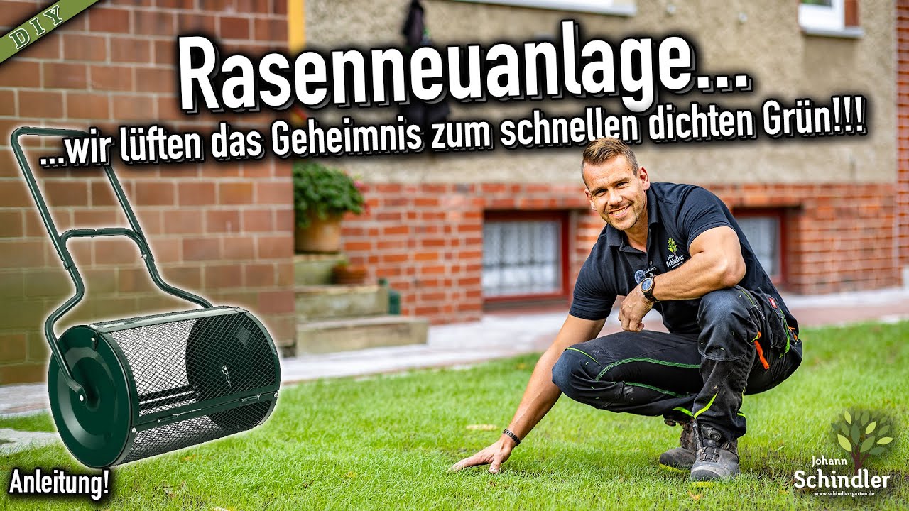Rasen neu anlegen / Rasenfläche durch Aussaat - Bodenvorbereitung für Rasen - (Schritt für Schritt )