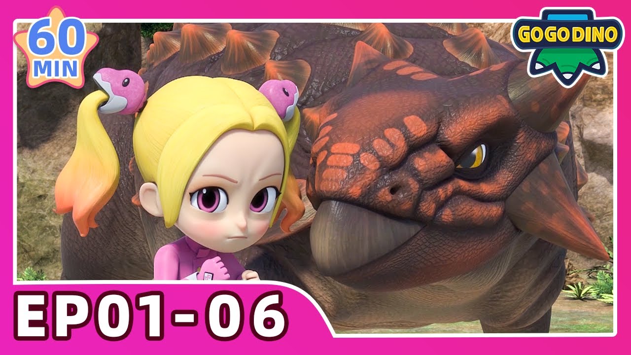 🔥 GOGODINO S7 Adventures | EP01-06 Full Compilation | Dinosaur Explorer Cartoon for Kids | 60min Fun