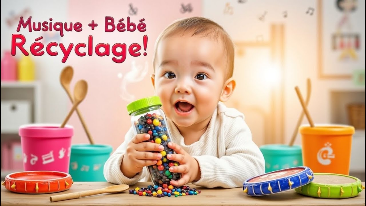 Fabriquez des instruments avec des objets recyclés 🎵 Activité sensorielle pour bébés