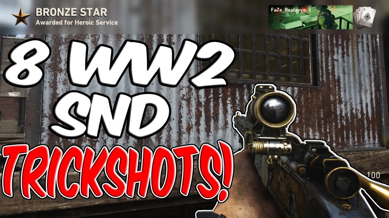 WE HIT 5 TRICKSHOTS IN 2 HOURS! - WW2 SND Highlights!