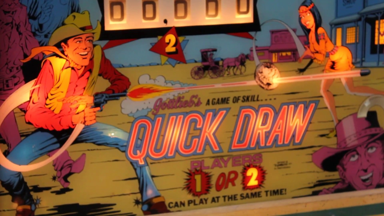 1975 Gottlieb QUICK DRAW (Fast Draw) pinball machine