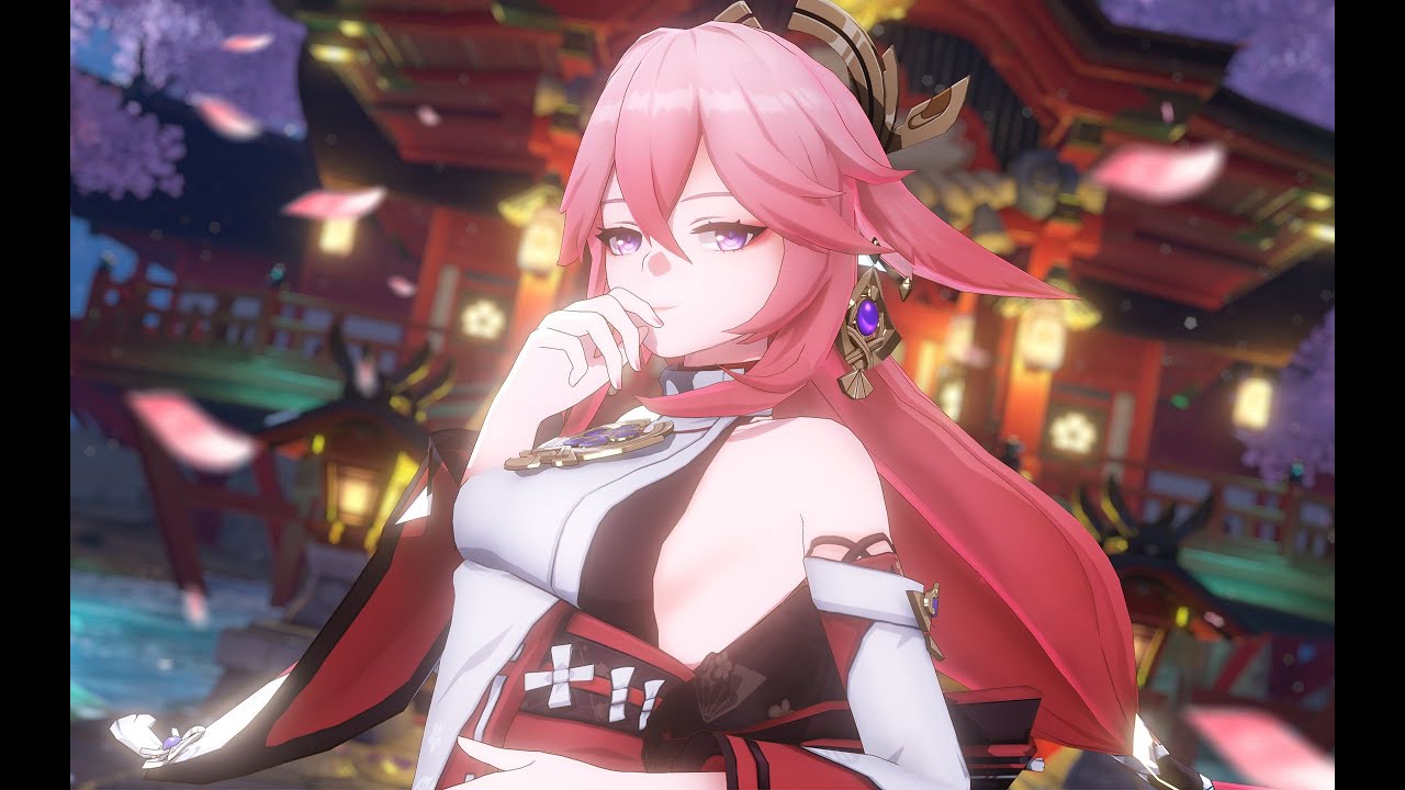 【Genshin Impact MMD／4K／60FPS】Yae Miko【極楽浄土】