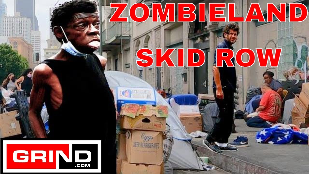 Downtown Los Angeles Skid Row Homeless Encampments Observational Documentary recorded on 05-29-21