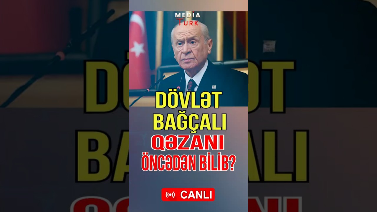 D&ouml;vlət Bağ&ccedil;alı qəzanı &ouml;ncədən bilib? - KRİTİK MESAJ - Media Turk TV #mediaturk #canlıyayım #d&uuml;nya