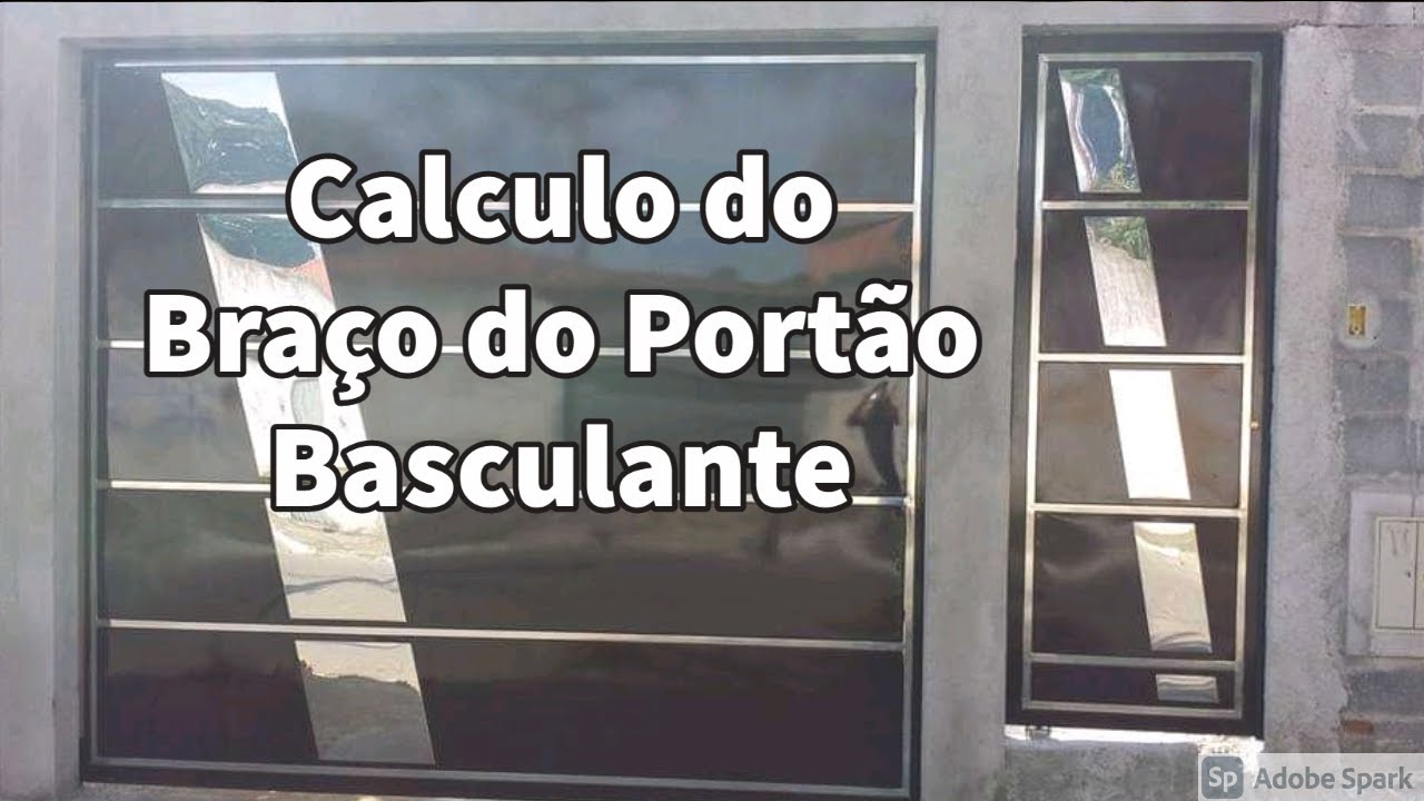 #cálculo do #braço do #portão #basculante! DIY
