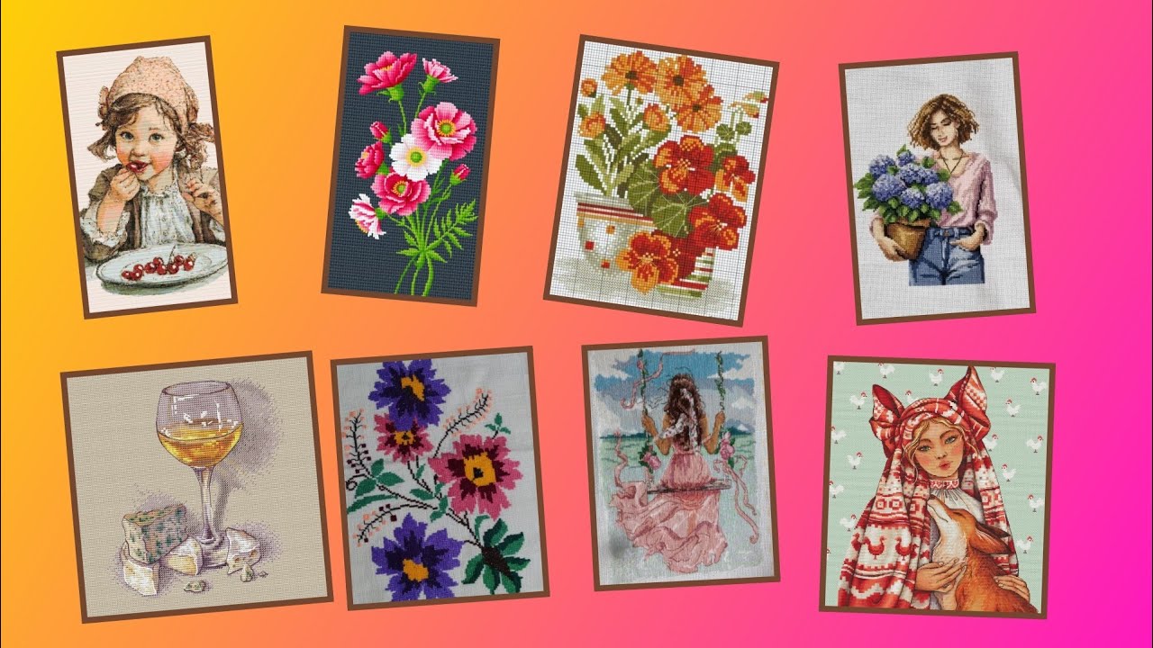 Pretty and beautiful cross stitch design