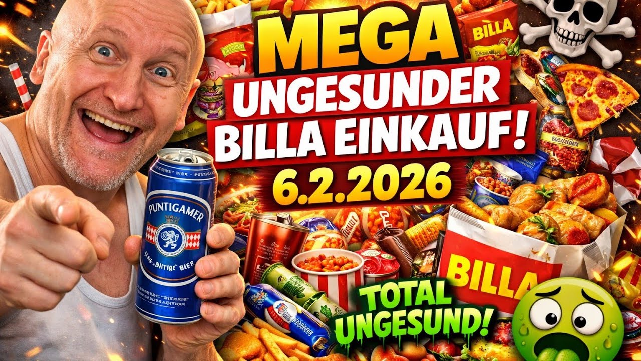 Billa-Einkauf: Nur ungesunder Kram – und stolz drauf!