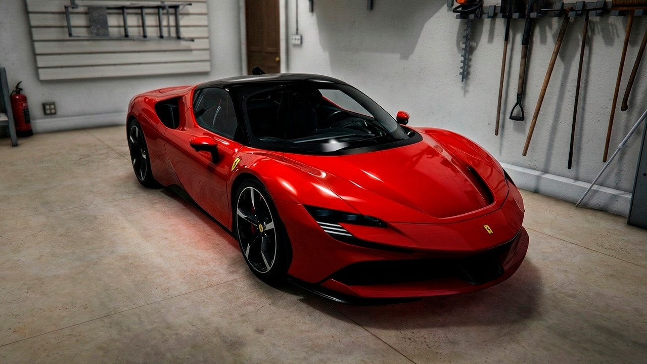GTA 5 - Uber Job - 2020 Ferrari SF90 Stradale  (Logitech G29)