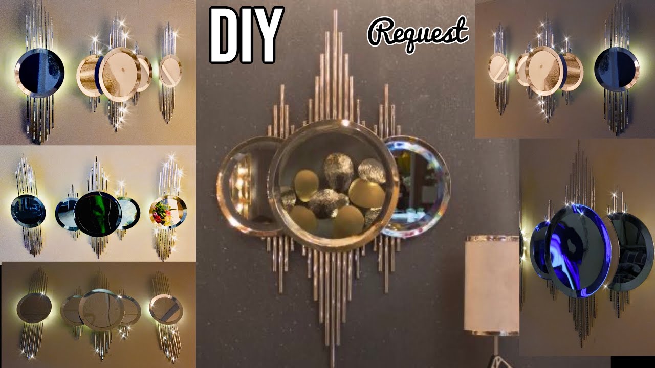 DIY Mirror Plated LED Wall Decor Set || Instagram Request || Home Decor Ideas || Gift Ideas 2020