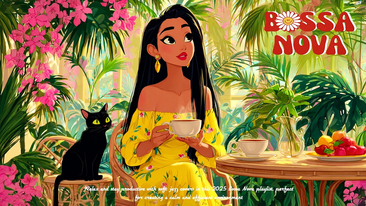Warm Coffee & Gentle Jazz 🌸☕ Perfect Bossa Nova Jazz Music for Relax Good Mood