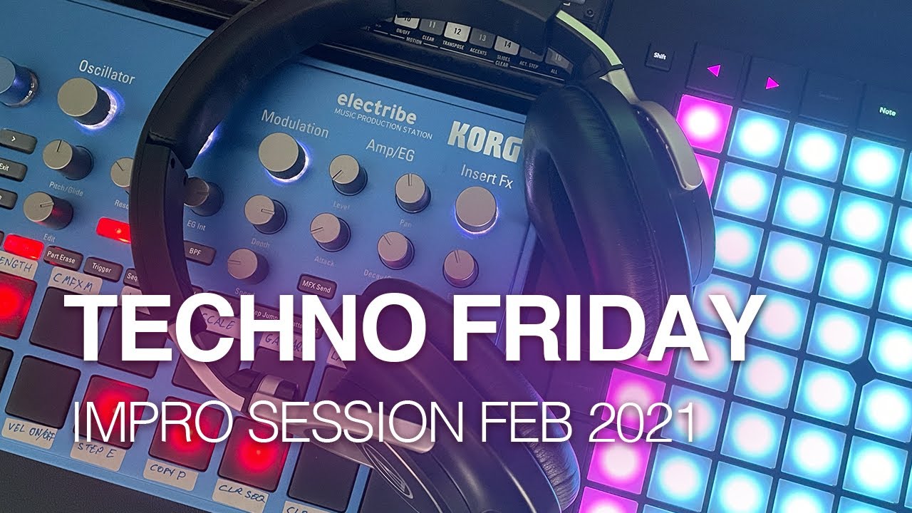 Making Techno with Korg Volca Nubass Electribe 2 and Novation Launchpad Pro MK3