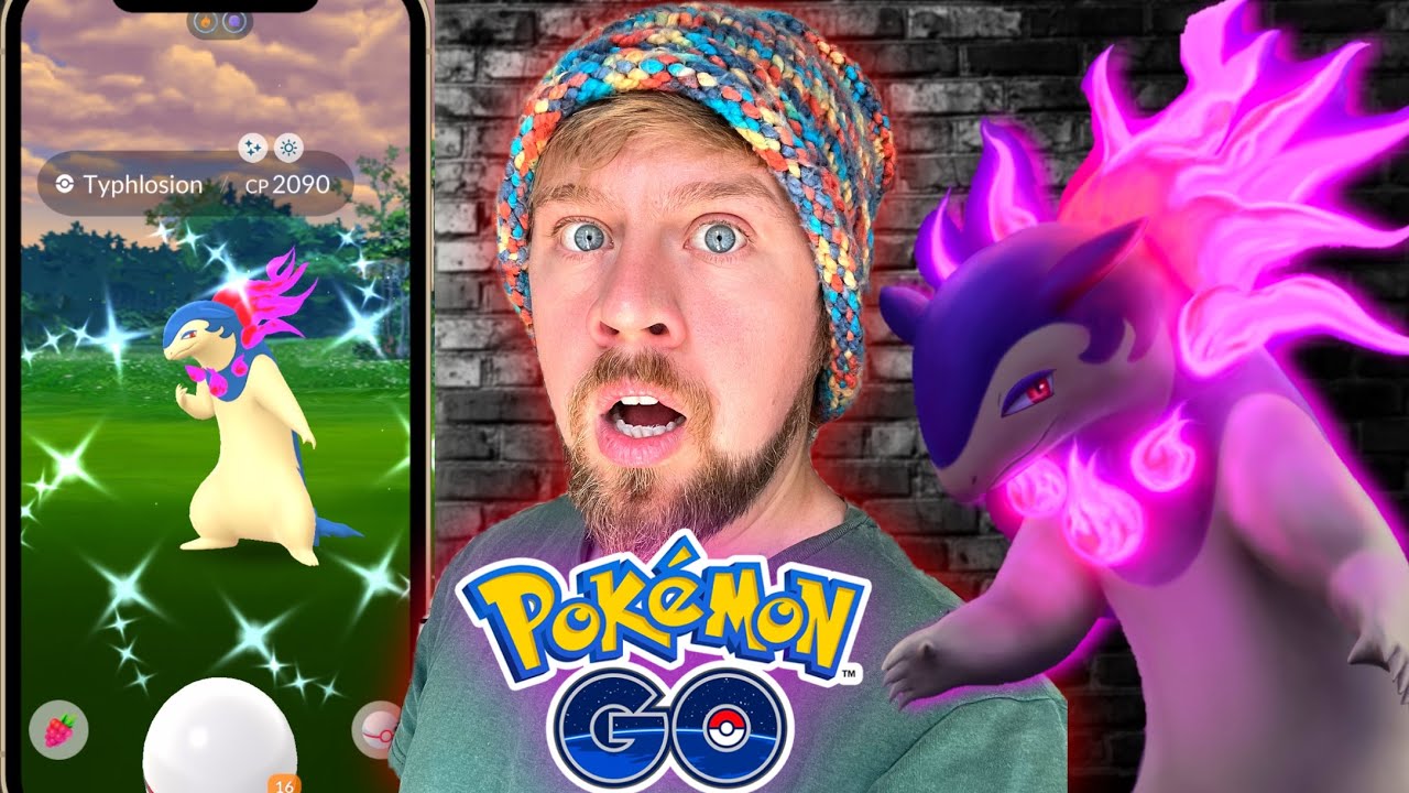 Typhlosion Raid Day SHINY HUNT...FINALLY HAPPENED!!