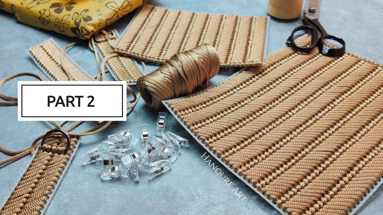EASY PLASTIC CANVAS TRENDY BAG TUTORIAL FOR BEGINNERS  - PART 2
