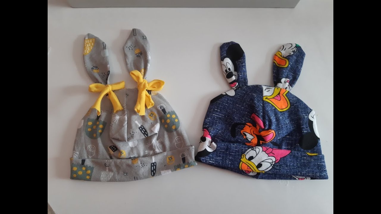 Kulaklı kolay bere yapımı/Sew a Bunny Hat.
