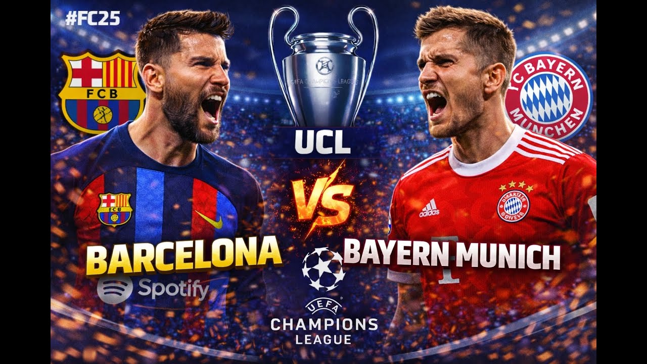 FC25 UCL Heavyweights: Barcelona vs Bayern Munich | Full Match Gameplay | Tempo -  Turning Points