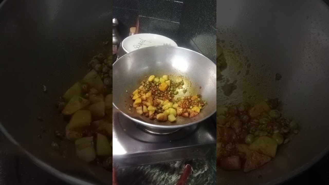 Alu motor poneer. Cooking food recipe. 