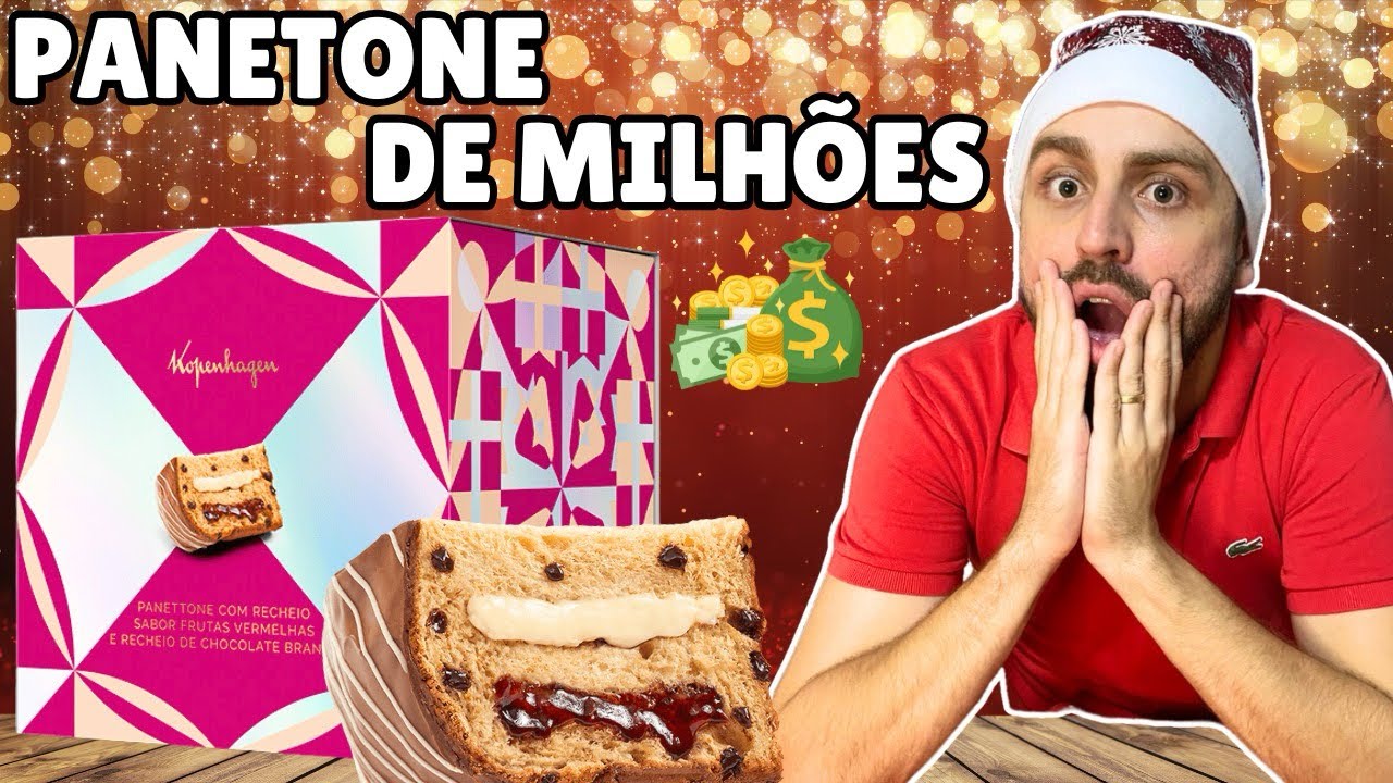 PANETONE DE FRUTAS VERMELHAS CHOCOLATE BRANCO DA KOPENHAGEN - VALE A PENA A NOVIDADE?