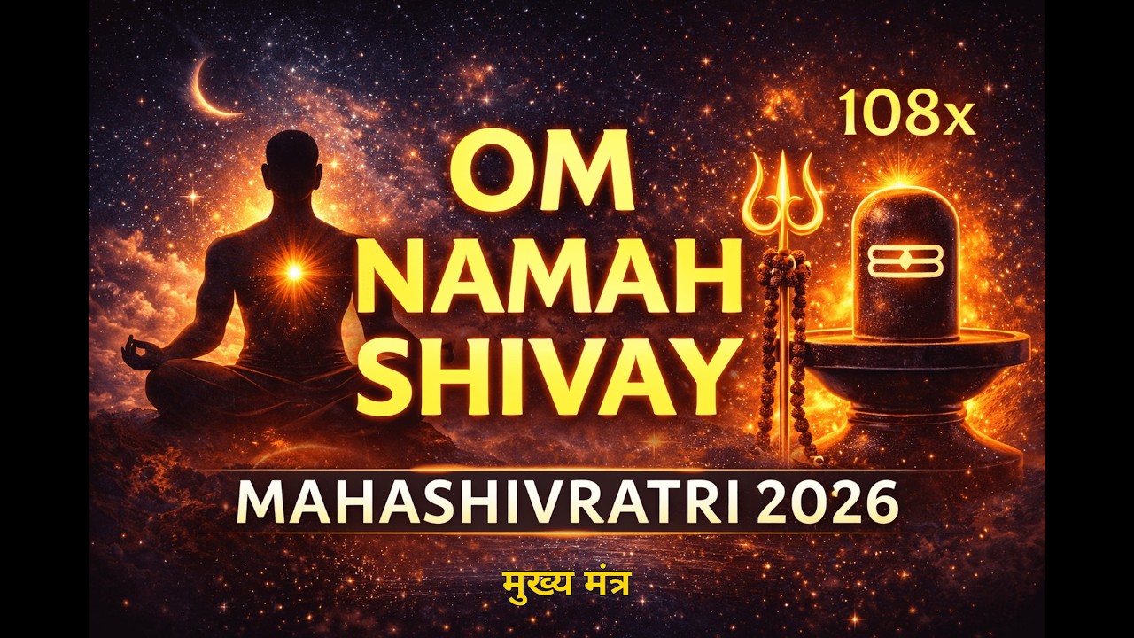 Om Namah Shivaya 108 Times | Mahashivratri 2026 Special | महाशिवरात्रि मुख्य मंत्र ॐ नमः शिवाय जाप