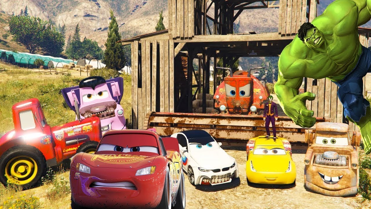 Joker bmw m4 disney pixar coches tractor rayo mcqueen jackson tormenta cruz ramirez hulk parte 2