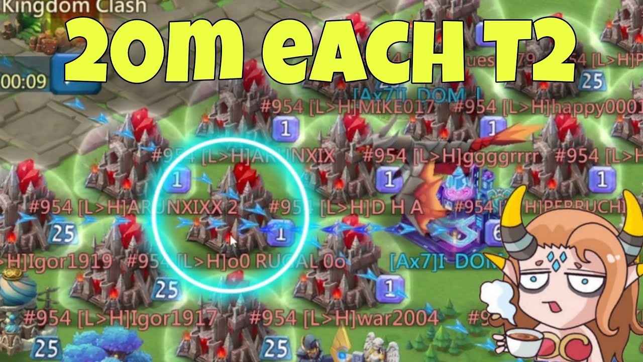 Lords Mobile - BIG COMPS on KVK. 67m troops ONLINE. Fort trap