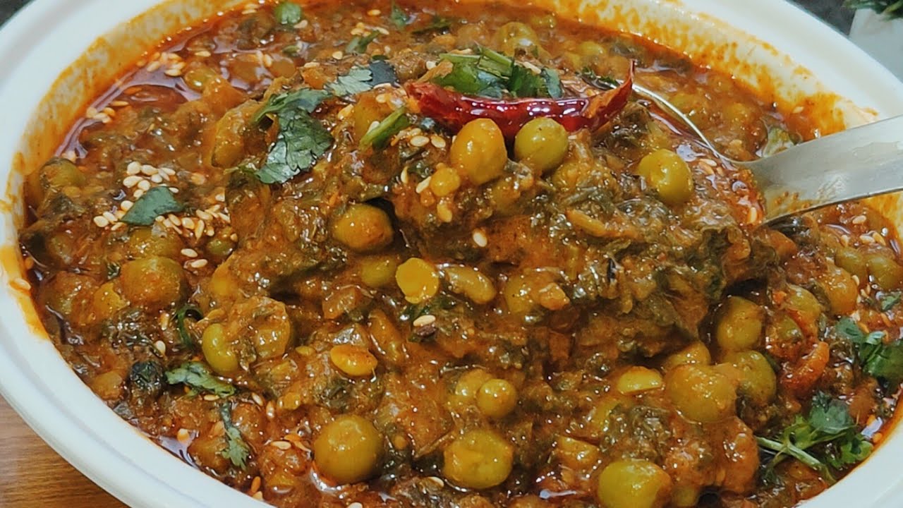 Palak Matar ki Sabji Recipe|Healthy, Tasty, Easy 😋 पालक मटर की स्वादिष्ट सब्जी।@kirankirasoi5997 