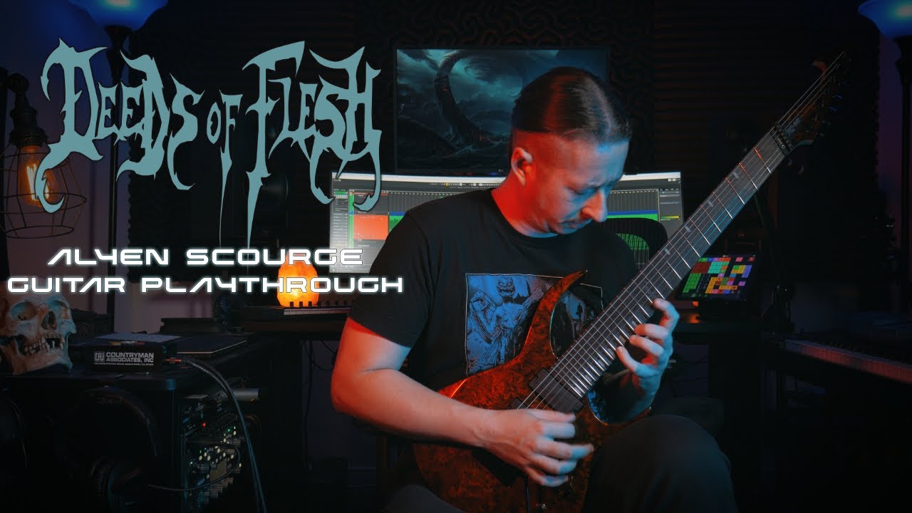 Deeds of Flesh | Alyen Scourge | Guitar Playthrough by Craig Peters