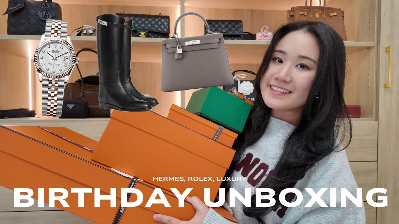 Что мне подарили на день рождения | Распаковка Hermes и Rolex 2025 | Сара Ли