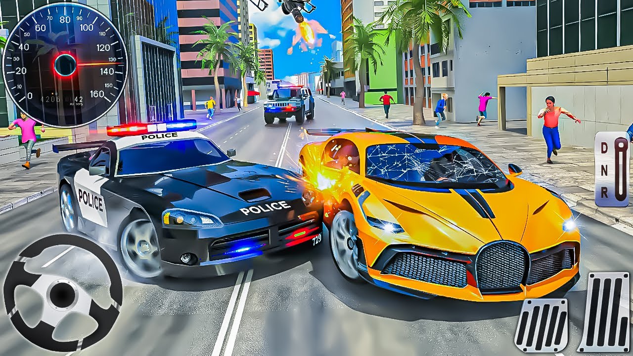 Police Thief Chase Car Game - Real Multi-Storey Cop Cars Driving Simulator - Android Gameplay