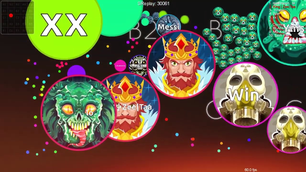 Blob.io Crazy Mode Clips | King | Zee|Taa