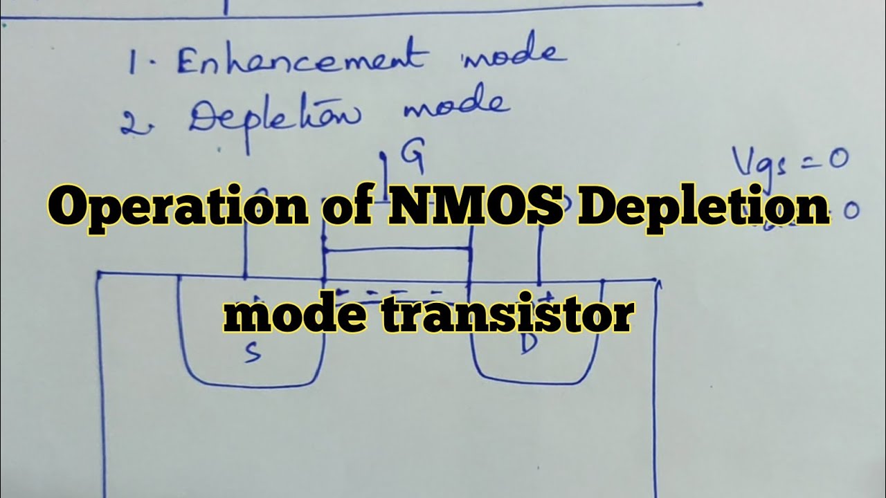 Operation of NMOS Depletion mode transistor || Clear Explanation @ExploretheWAY